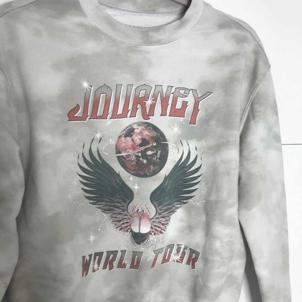 Journey World Tour Sweatshirt Graphic Band XS Measures Womens Medium SEE notes‎